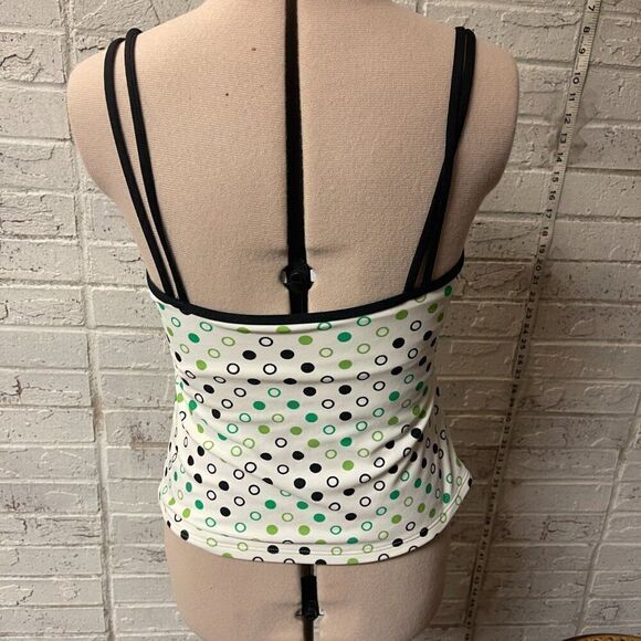 Anne Cole Tankini Swimsuit Top Polka Dot 8 - Picture 6 of 9